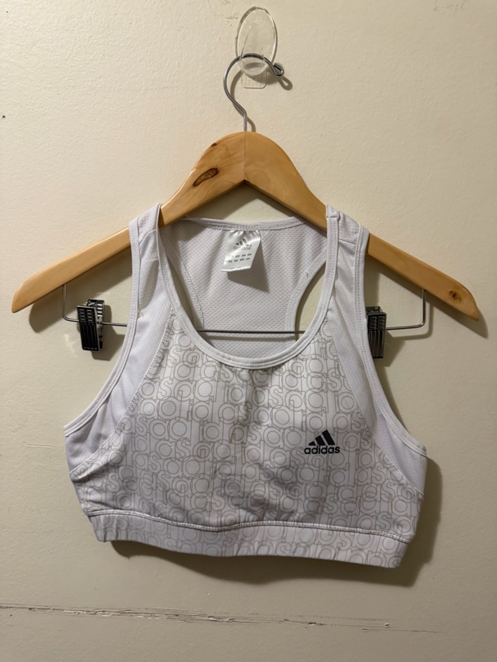 Adidas Women's Alphaskin Sport Logo sports bra